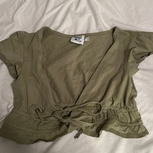 Green never worn princess Polly top